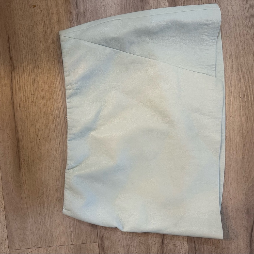 Alice + Olivia Asymmetrical White Skirt